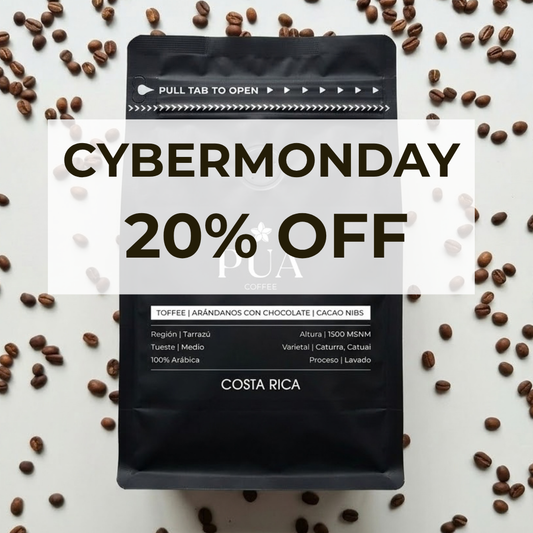 Café Costa Rica de PUA Coffee con 20% de descuento por CyberMonday